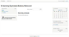 Desktop Screenshot of moodle.gybon.cz